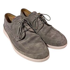 Men’s Sperry Gold Cup PlushWave Boat Shoes – Gray Leather Top-Siders, Size 11.5